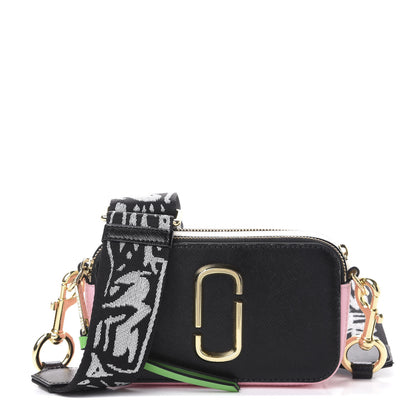 Marc Jacobs Saffiano Small Snapshot Camera Bag Black Multicolor 1 of 9