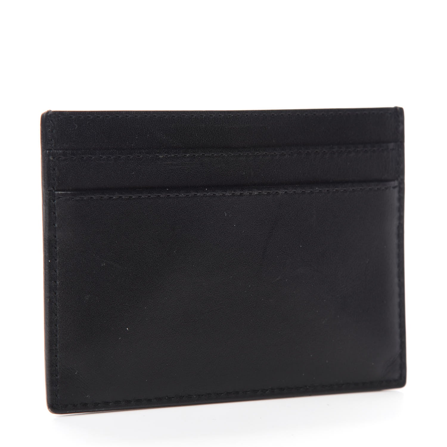 Saint Laurent Calfskin Credit Card Case Black 3 of 9
