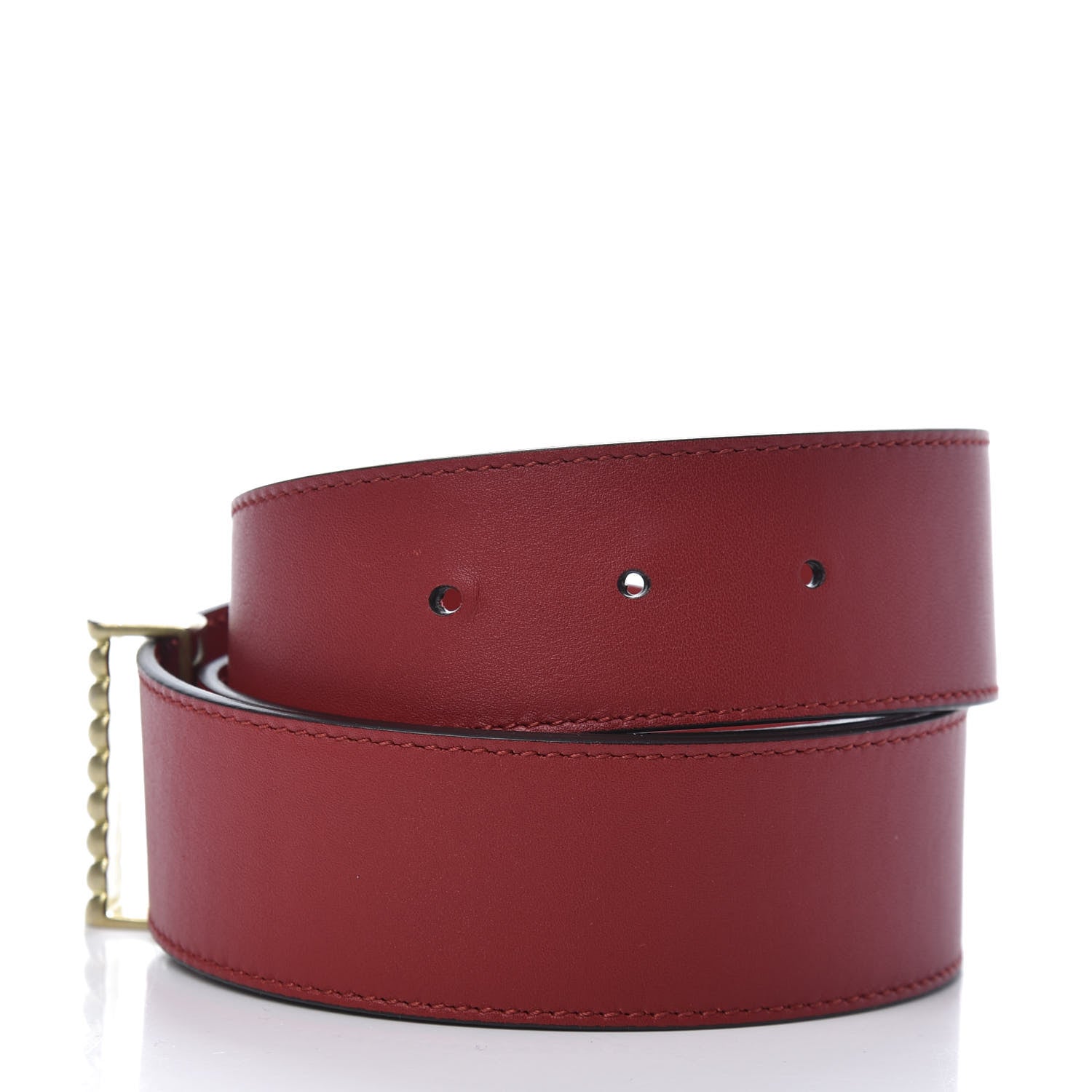 Gucci Moon Calfskin Torchon Double G 40mm Belt 90 36 Hibiscus Red 4 of 6