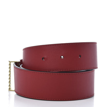 Gucci Moon Calfskin Torchon Double G 40mm Belt 90 36 Hibiscus Red 4 of 6
