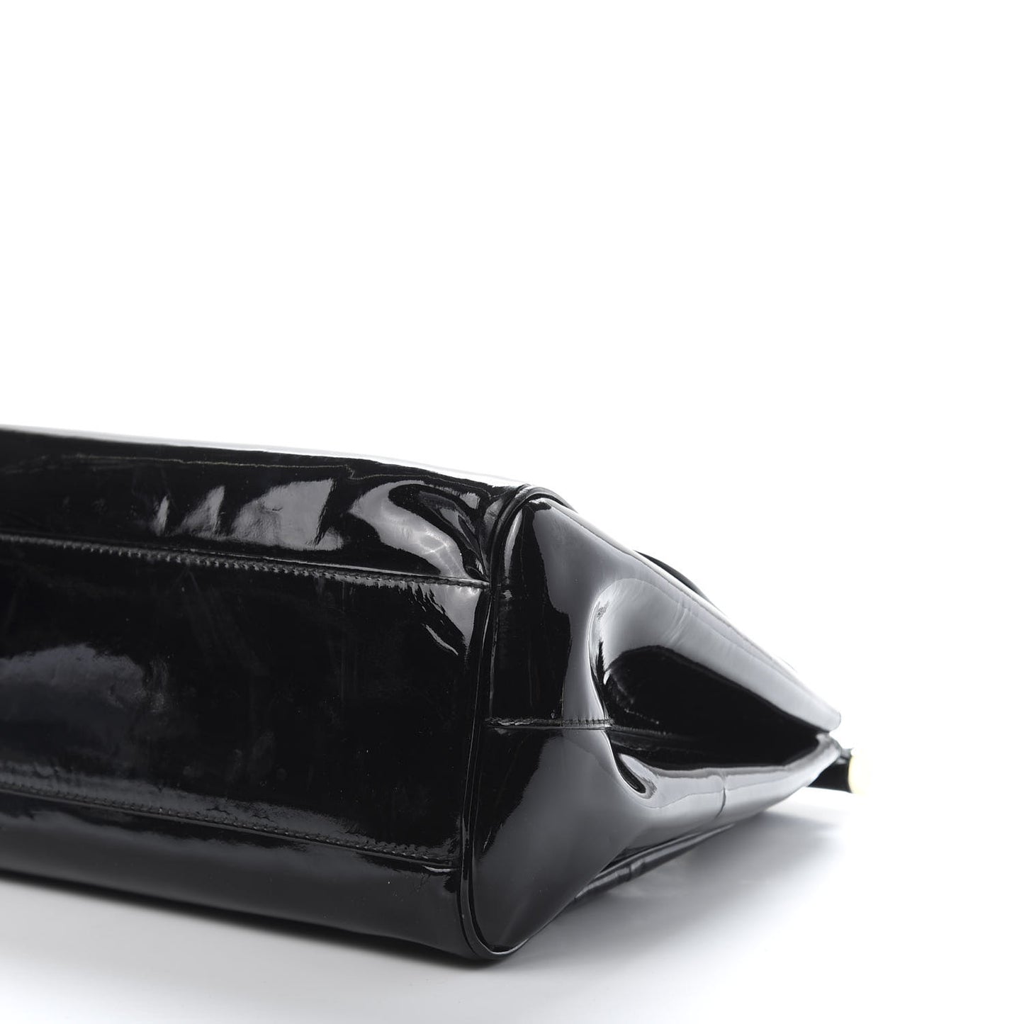 Patent Large Miss Sicily Satchel Black