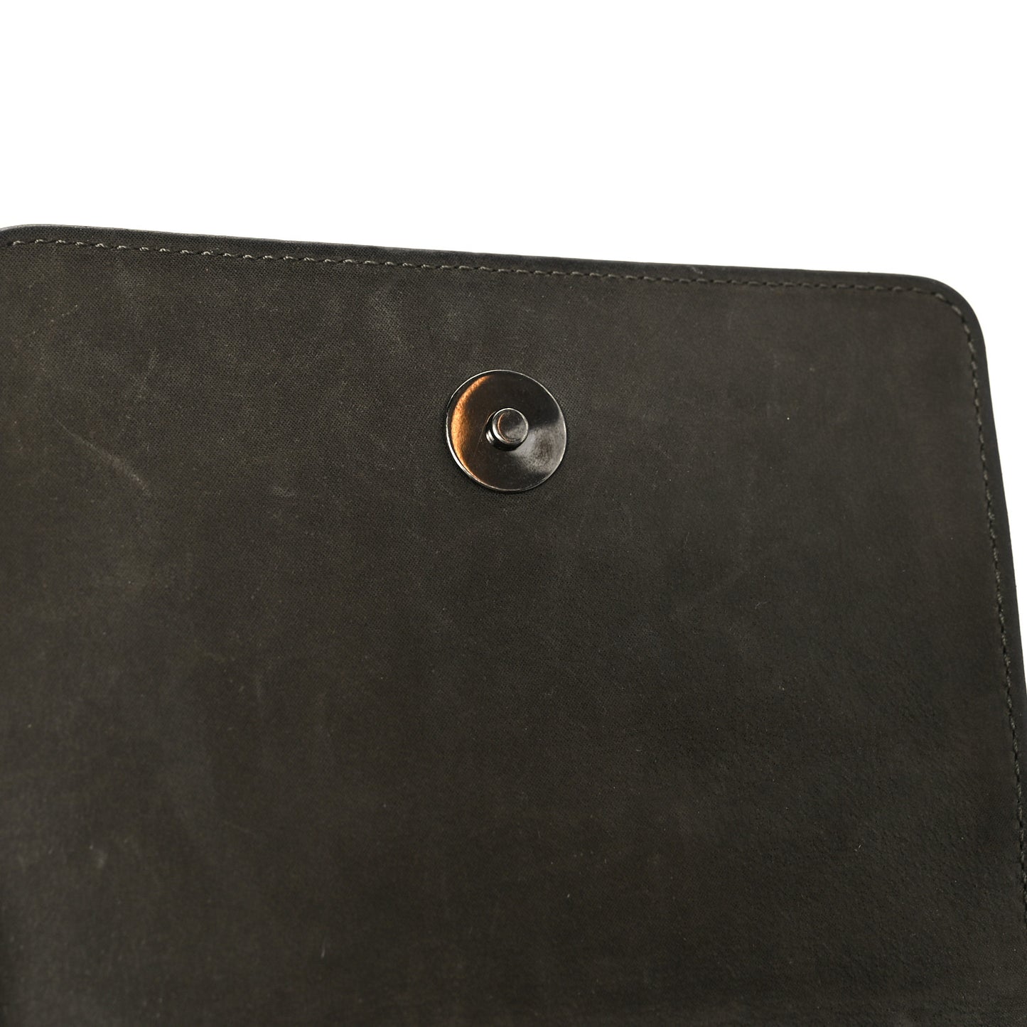 Iridescent Calfskin Marble Plexiglass Boy Brick Flap Dark Khaki