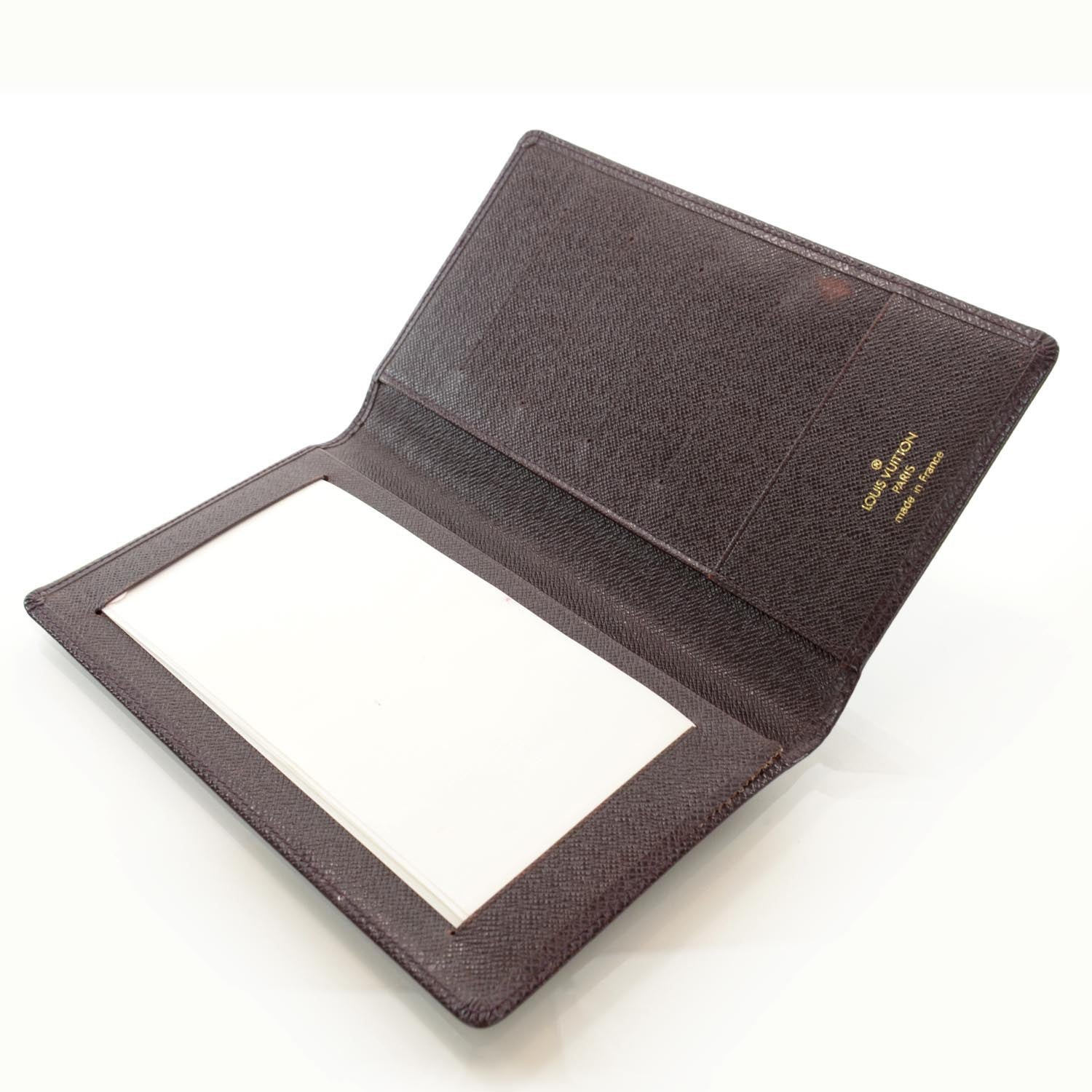 Louis Vuitton Taiga Checkbook Pocket Agenda Cover Grizzli 5 of 7