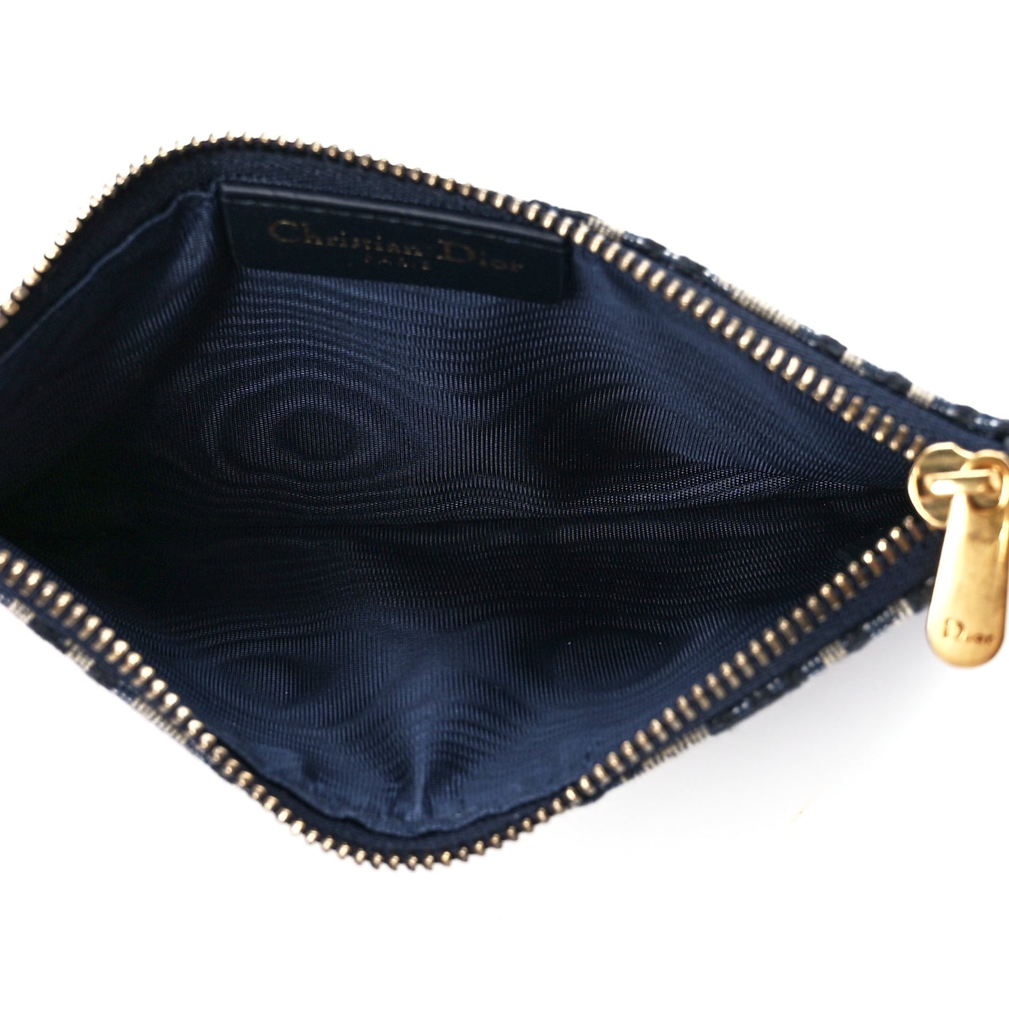 Oblique Saddle Chain Long Wallet Blue