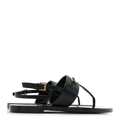 Gucci Nylon Web Lifford Jakarta Sandals 35 Black 4 of 7