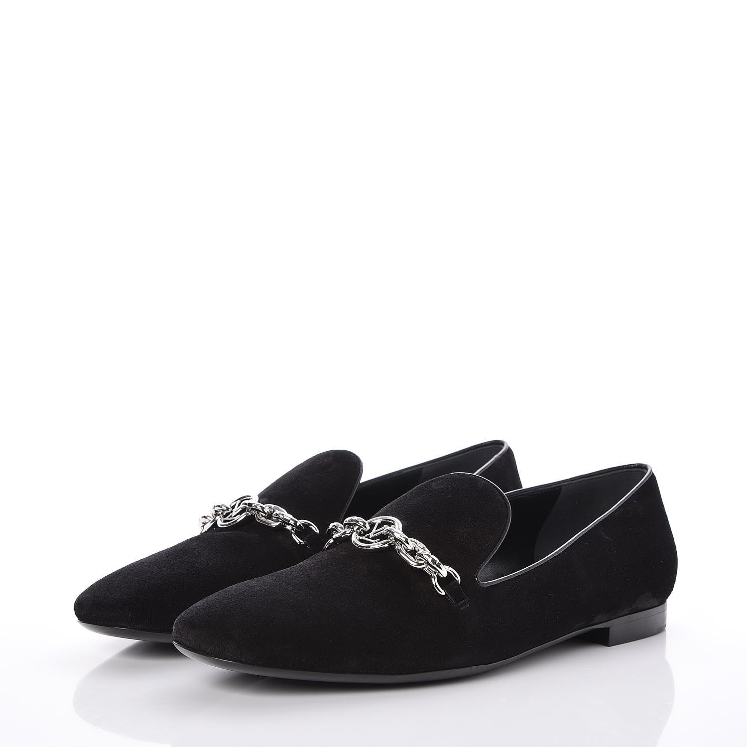 Louis Vuitton Suede Schoolgirl Flat Slippers 39 Black 3 of 8