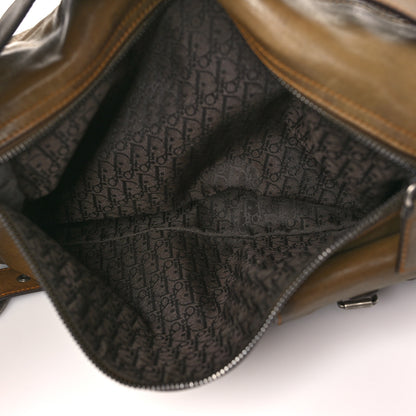 Christian Dior Calfskin Gaucho Double Saddle Bag Brown 6 of 16