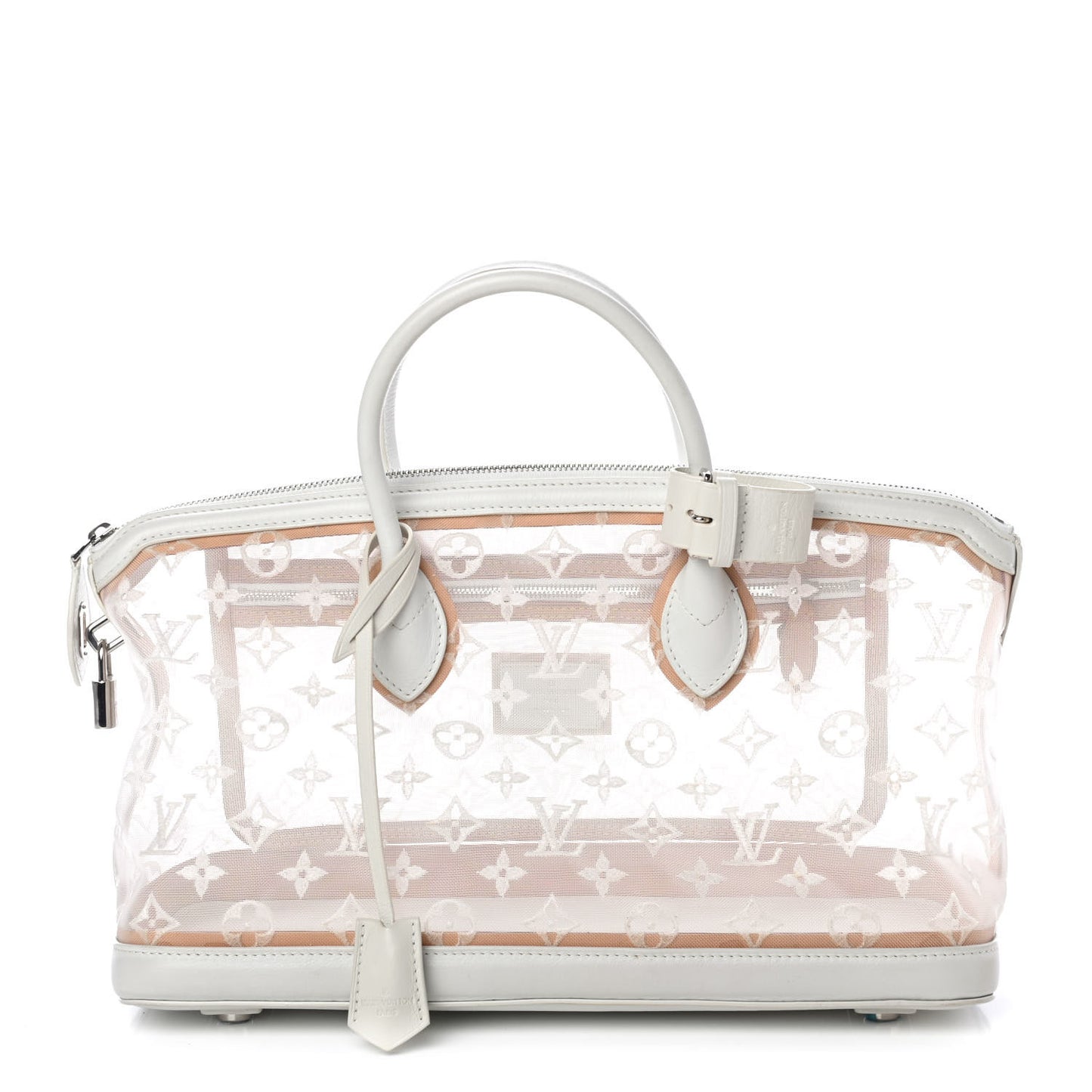 Monogram Transparence Lockit East-West White