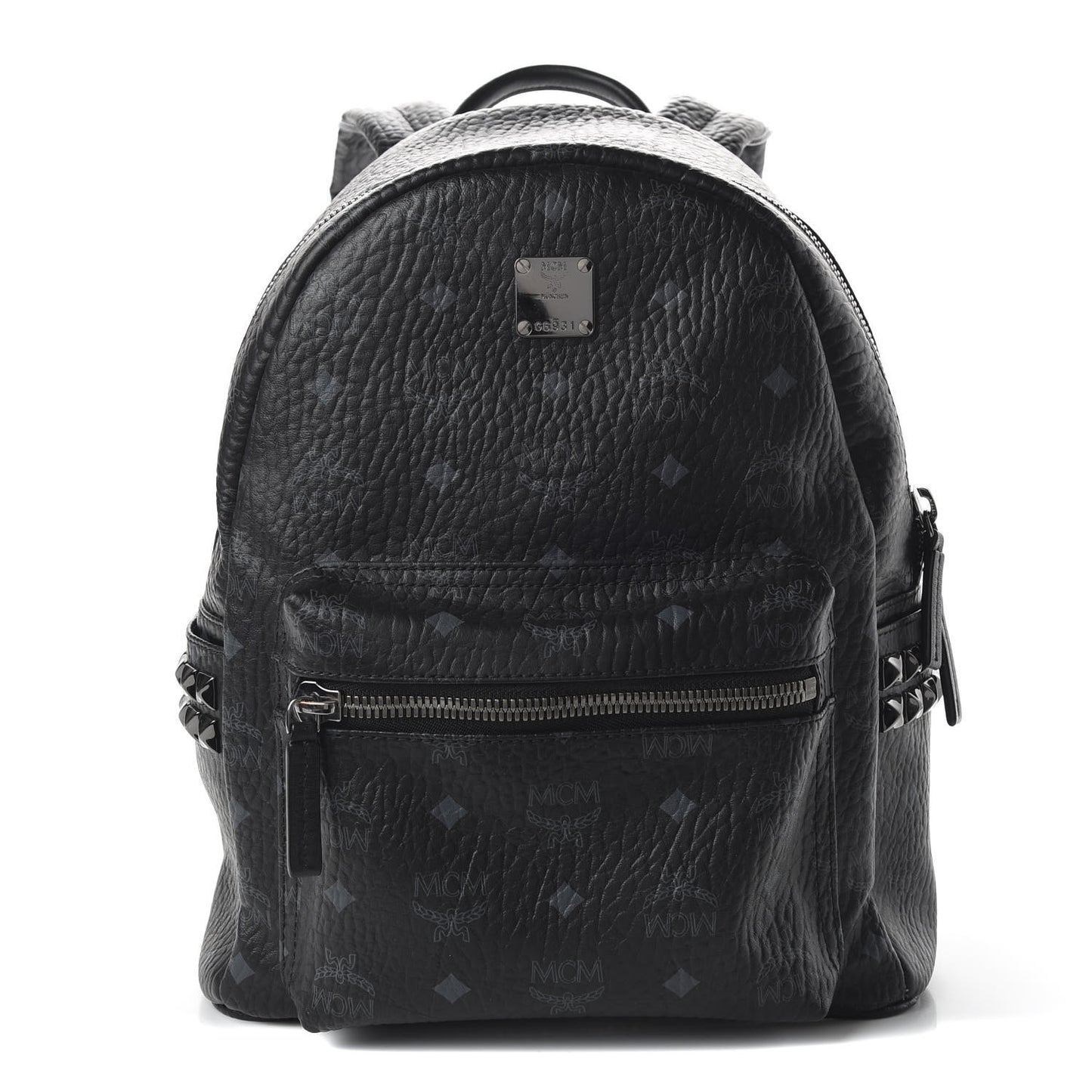 Visetos Small Side Stud Stark Backpack Black
