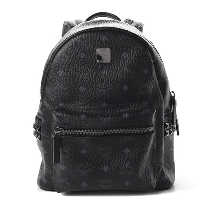 MCM Visetos Small Side Stud Stark Backpack Black 1 of 10