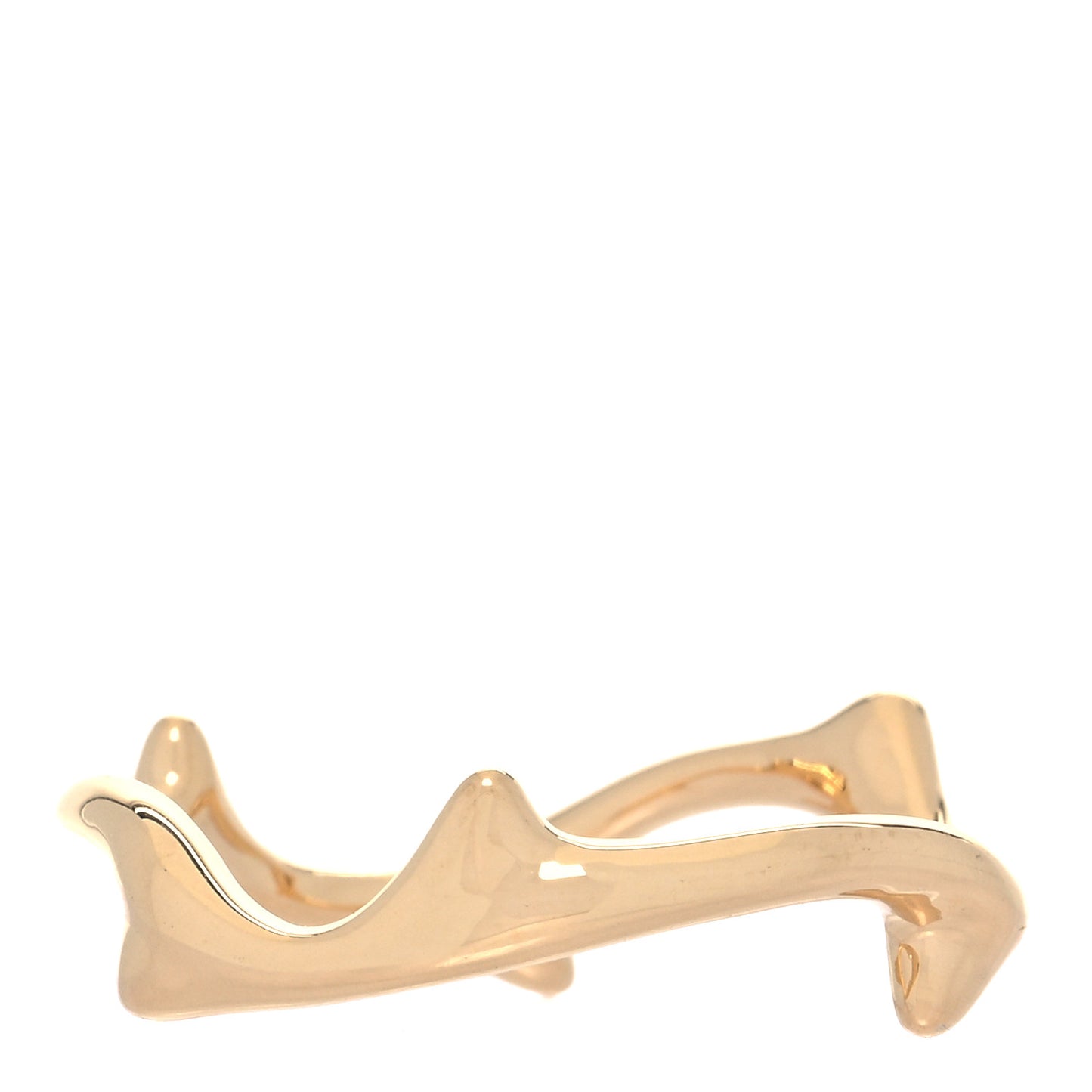 18K Yellow Gold Bois de Rose Ring 49 5