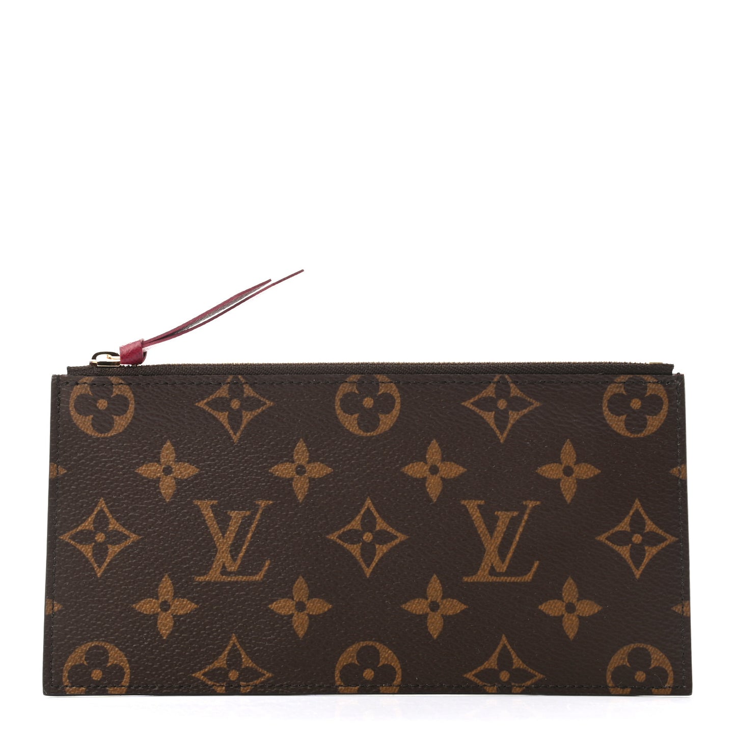 Monogram Felicie Chain Wallet Zippered Insert Fuchsia