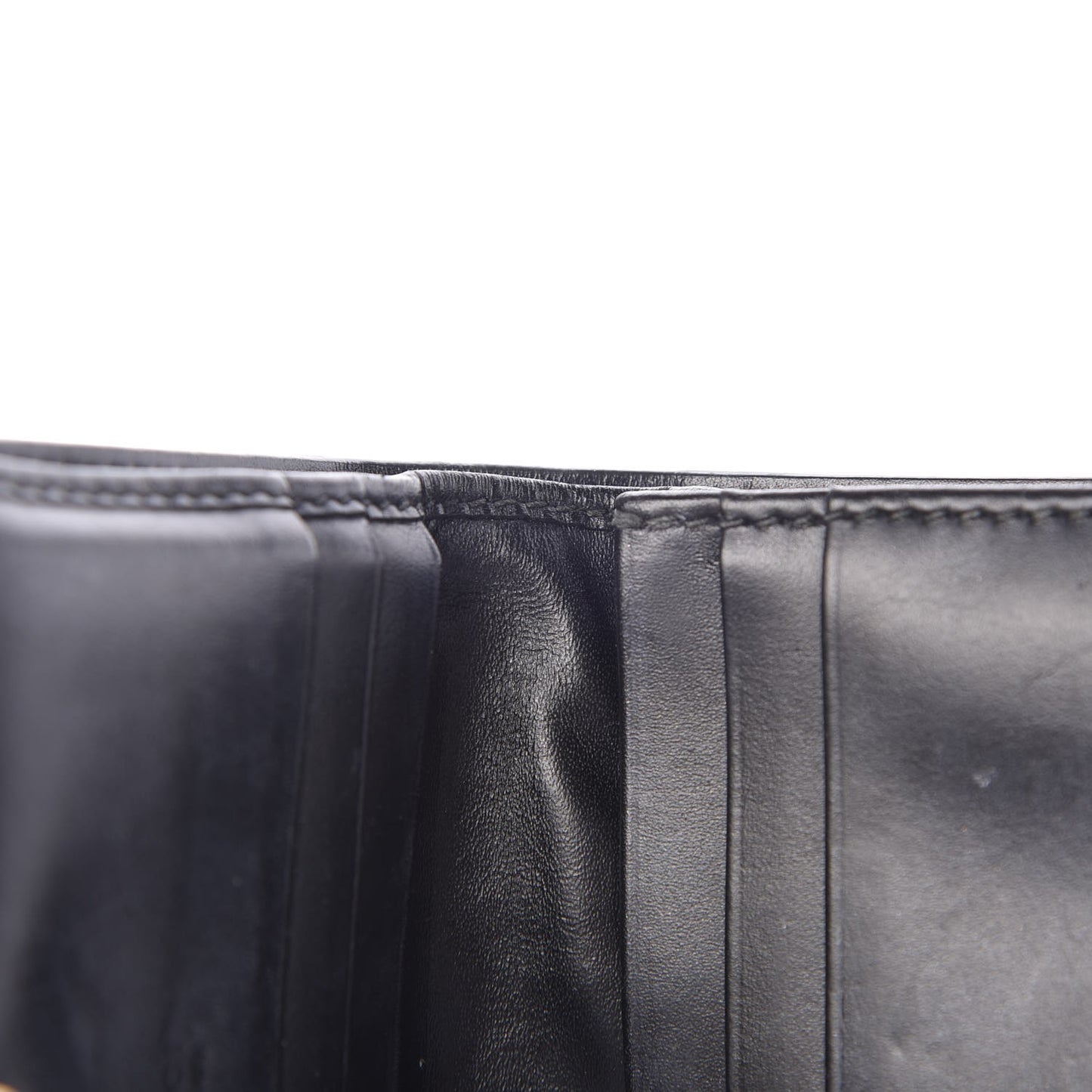 Guccissima Signature Bowy Card Case Wallet Black