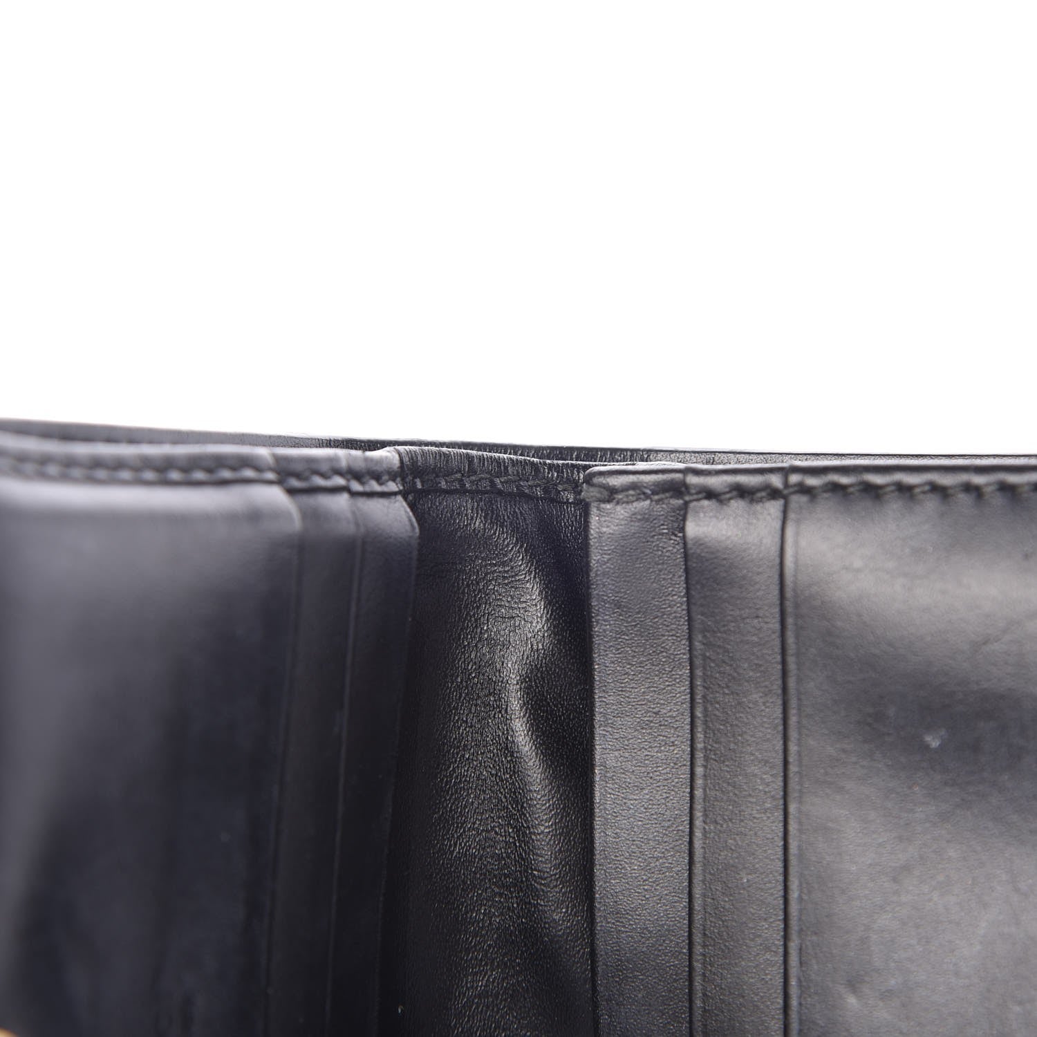 Gucci Guccissima Signature Bowy Card Case Wallet Black 9 of 11