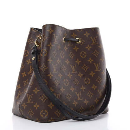 Louis Vuitton Monogram Neonoe MM Black 3 of 8