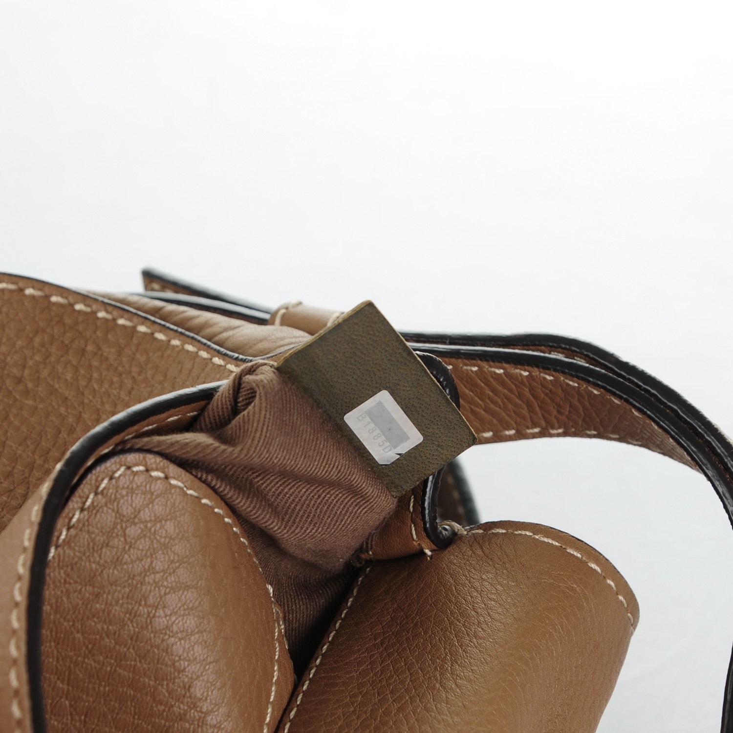 Chloe Calfskin Mini Marcie Round Crossbody Bag Nut 8 of 9