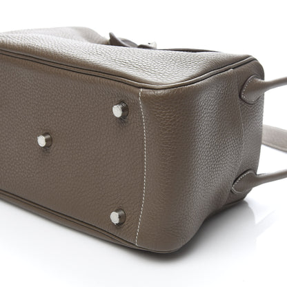 Hermes Taurillon Clemence Lindy 26 Etoupe 9 of 10