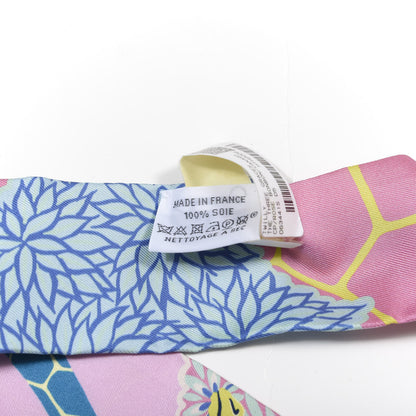 Hermes Silk The Three Graces Twilly Rose Bonbon Canard 3 of 3