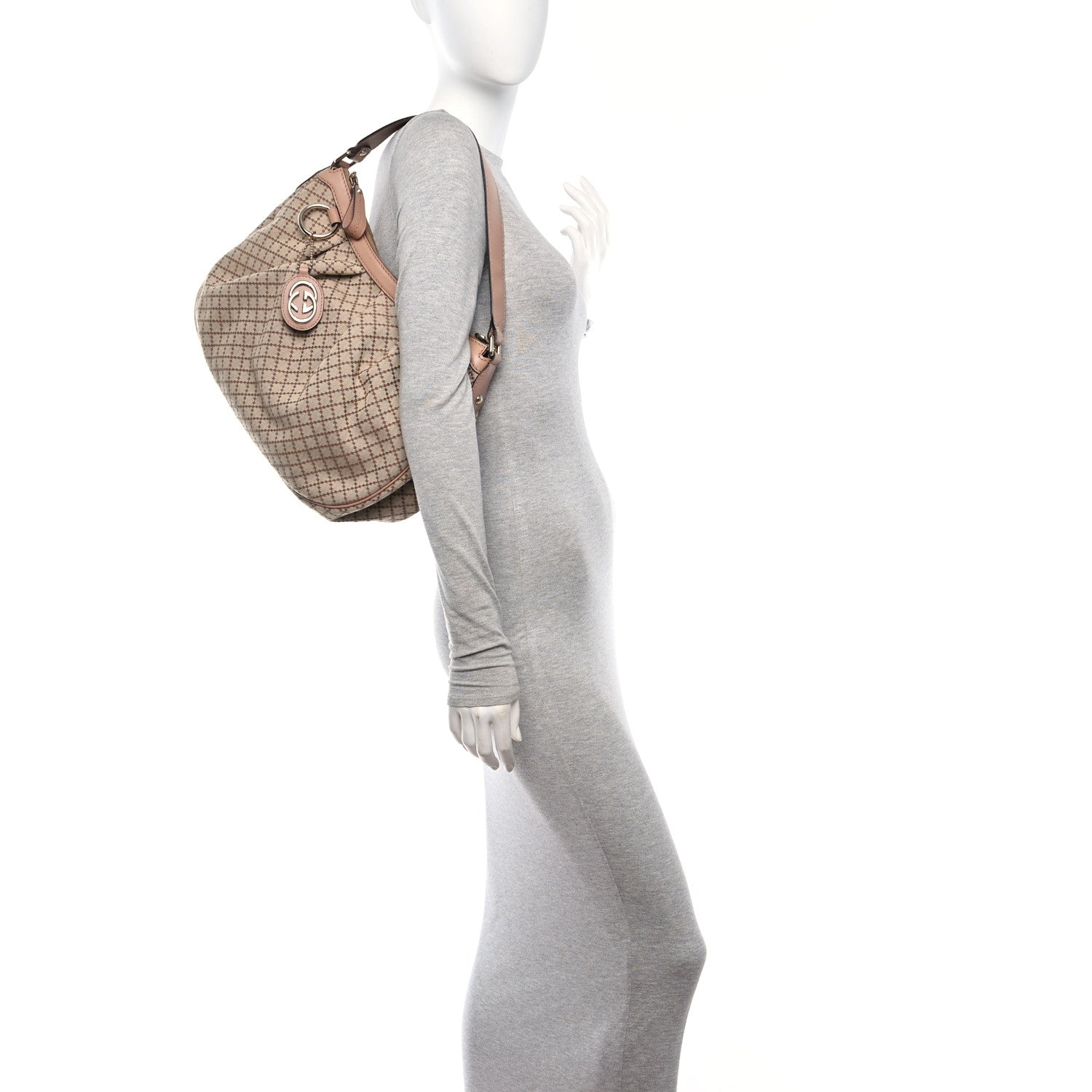 Gucci Diamante Medium Sukey Hobo Pink 3 of 10