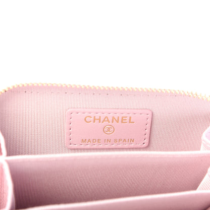 Chanel Caviar Quilted Zip Coin Purse Light Pink 6 of 8