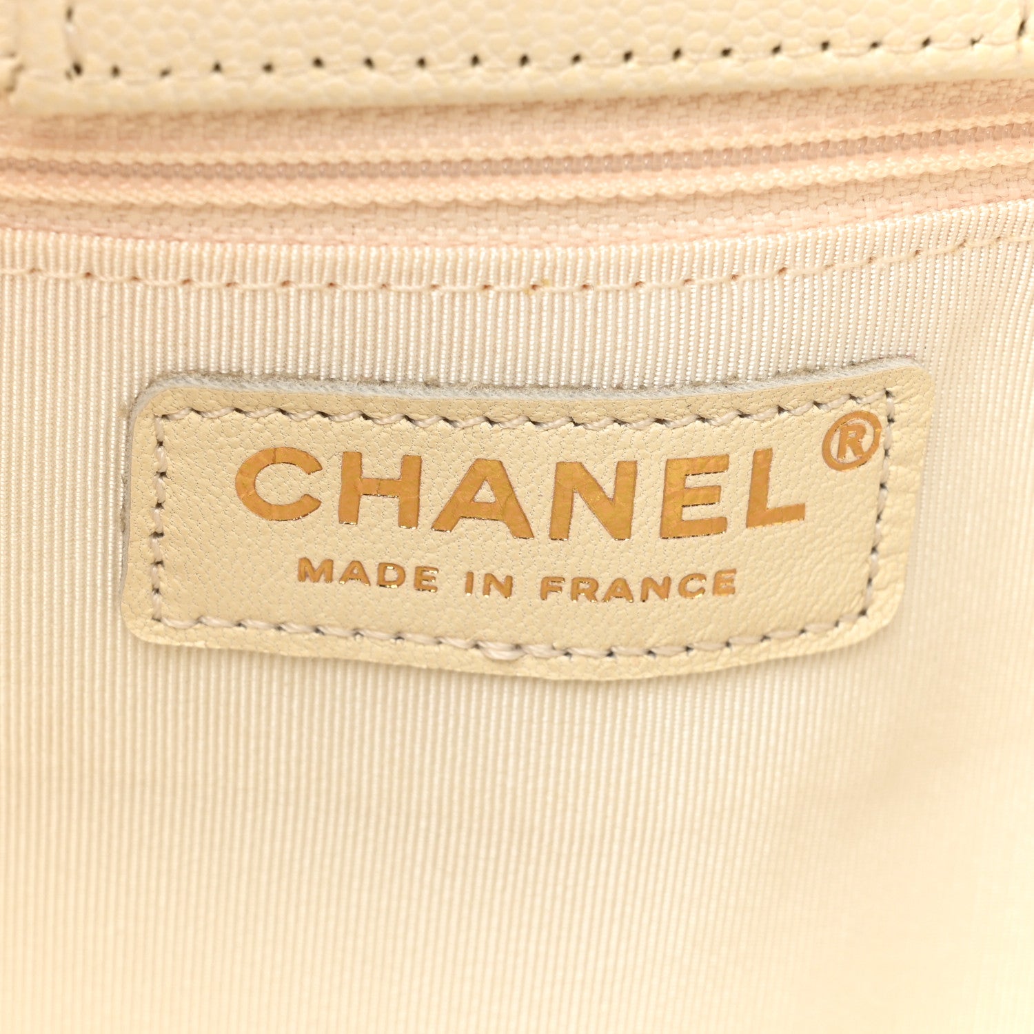 Chanel Caviar Quilted Large Classic Shopping Tote White 6 of 16