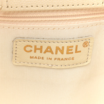 Chanel Caviar Quilted Large Classic Shopping Tote White 6 of 16