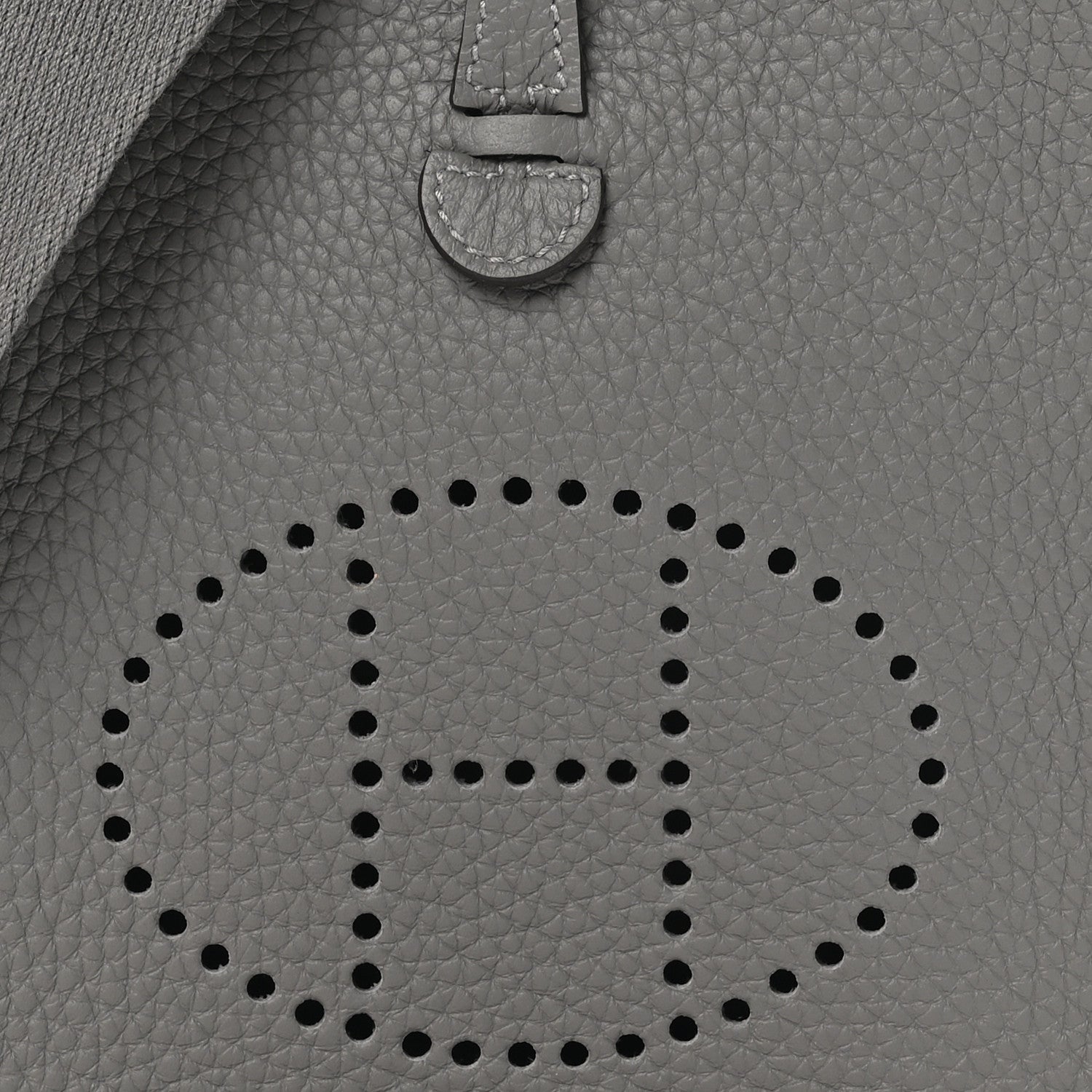 Hermes Taurillon Clemence Evelyne TPM Gris Meyer 8 of 11