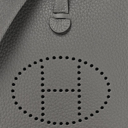 Hermes Taurillon Clemence Evelyne TPM Gris Meyer 8 of 11