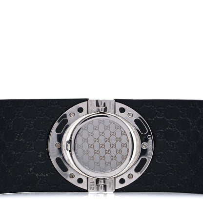 Gucci Stainless Steel Rubber 33mm Twirl Quartz Watch Black 4 of 5