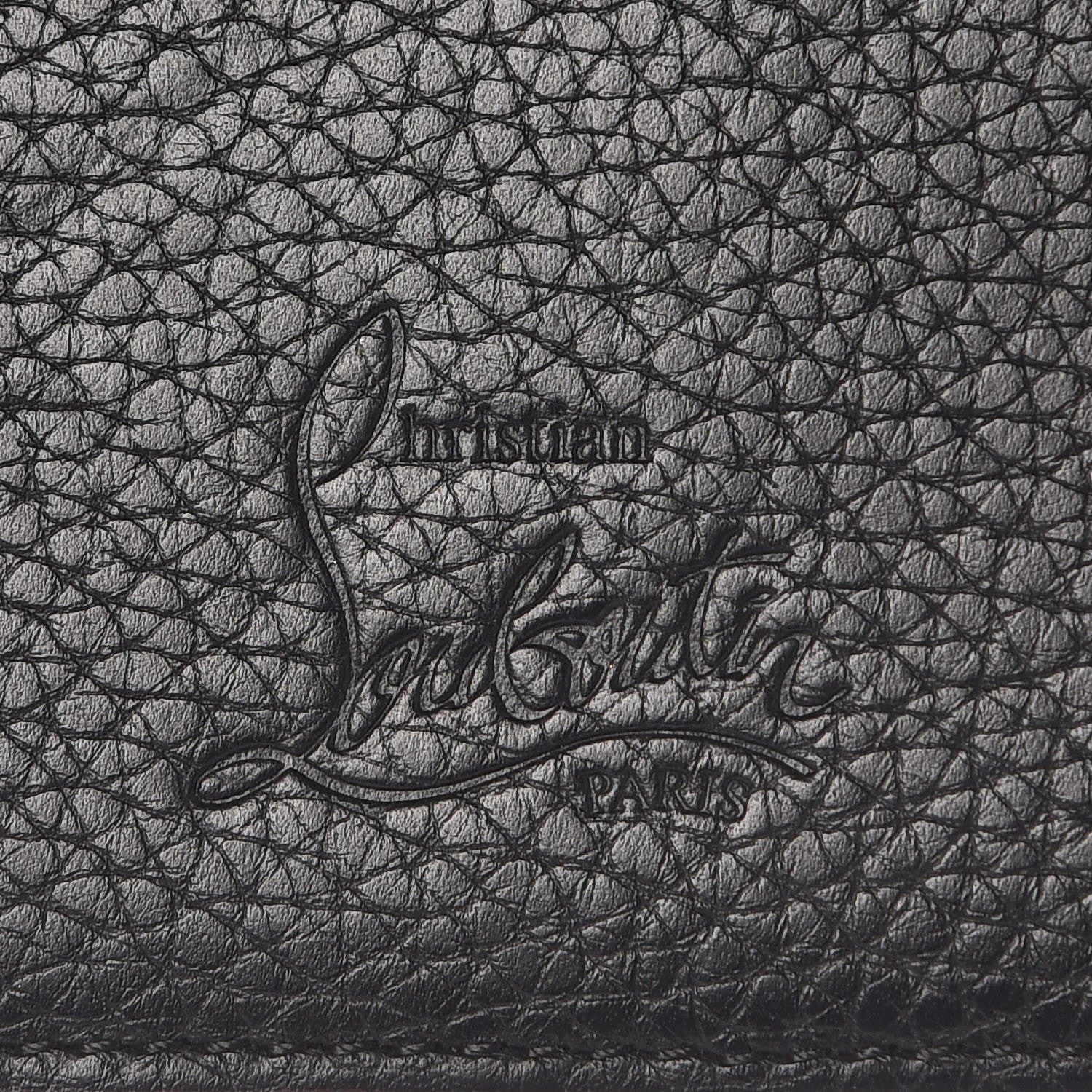 Christian Louboutin Calfskin Studded Loubipass Passport Holder Black 8 of 11