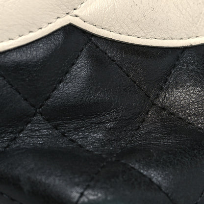 Chanel Calfskin Quilted Medium Cambon Tote Black White 12 of 12