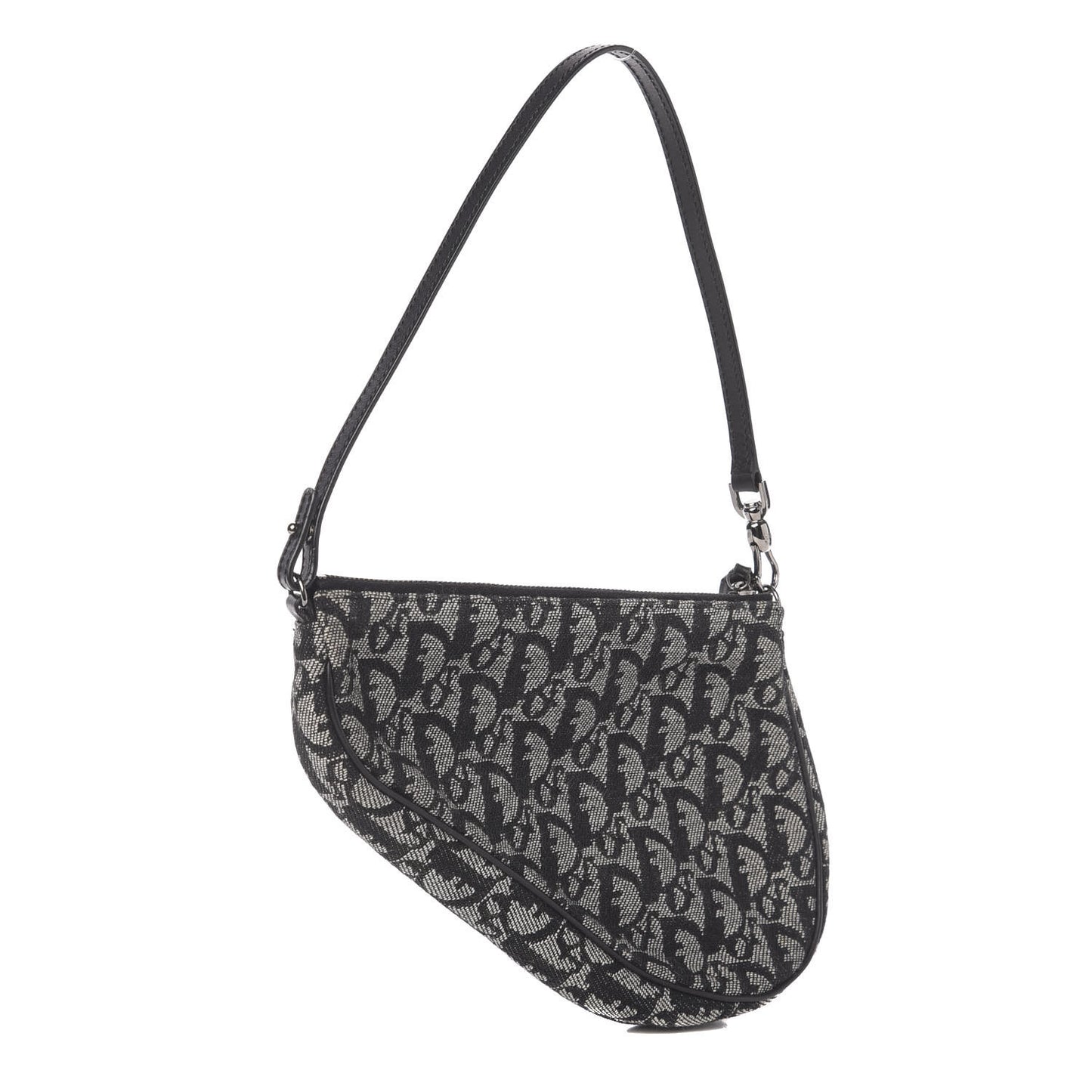 Monogram Mini Saddle Pochette Black