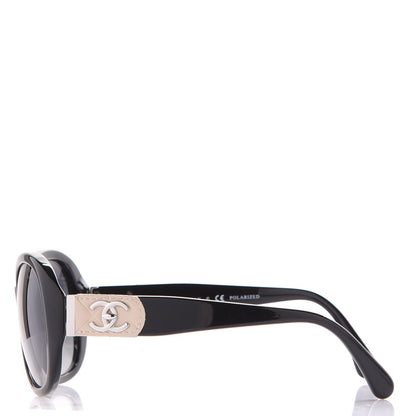 Chanel Acetate CC Turnlock Sunglasses 5235-Q Black Beige 3 of 7