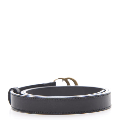Gucci Calfskin Double G 20mm Belt 85 34 Black 2 of 6