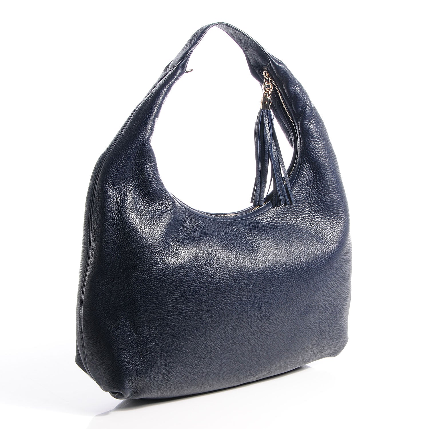 Gucci Pebbled Calfskin Large Soho Hobo Dark Blue 3 of 7