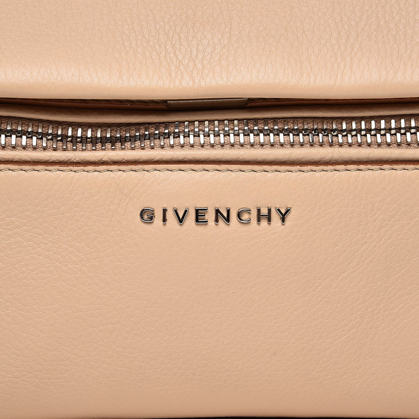 Calfskin Mini Pandora Pure Flap Bag Sand