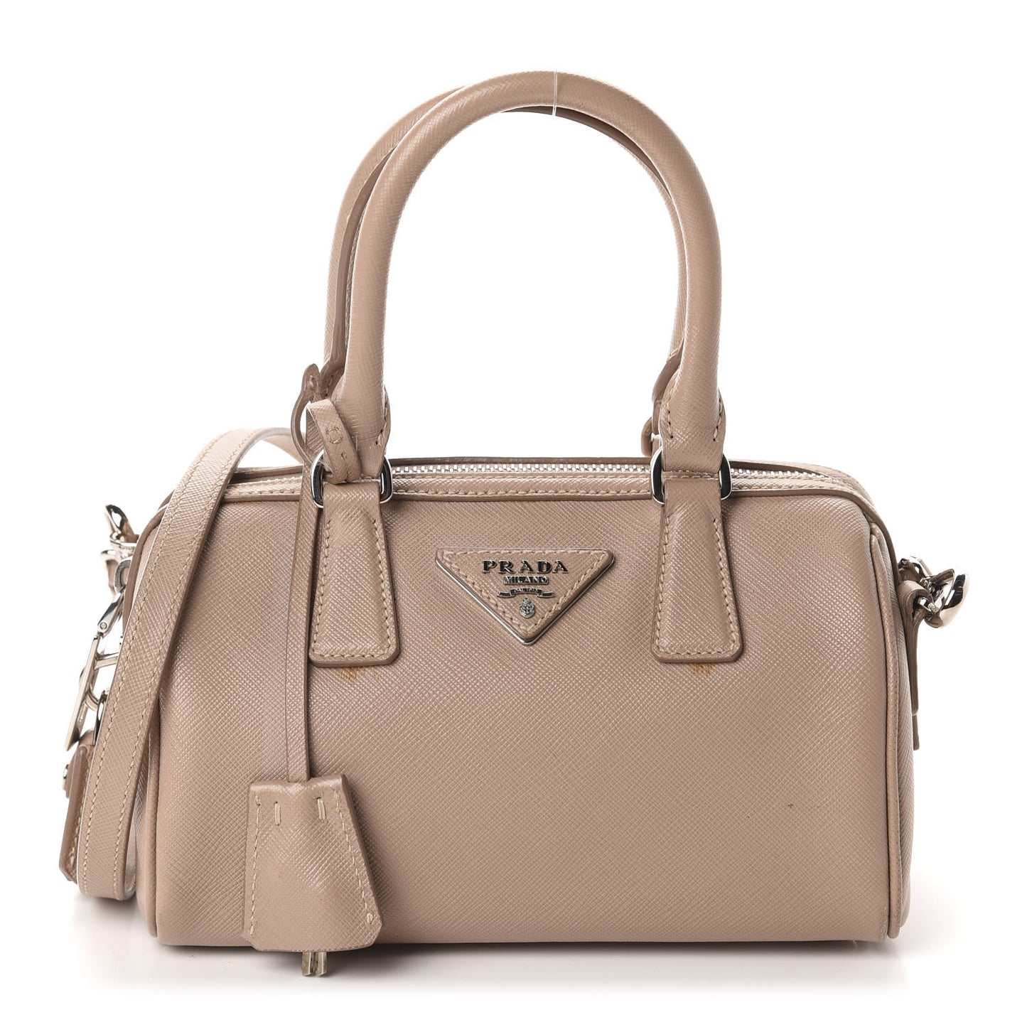 Saffiano Lux Mini Convertible Bowler Cammeo