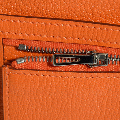 Hermes Chevre Mysore Bearn Wallet Orange 12 of 12
