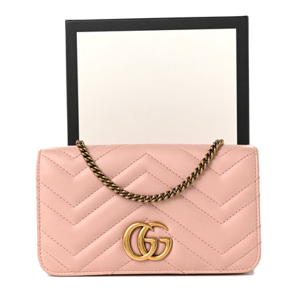 Gucci Calfskin Matelasse GG Marmont Mini Bag Perfect Pink 10 of 10