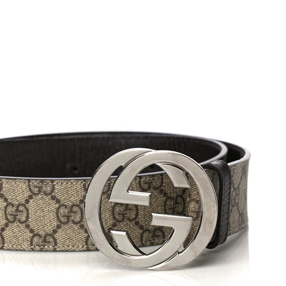 Gucci GG Plus Monogram Interlocking G Belt 80 32 Dark Brown 2 of 11