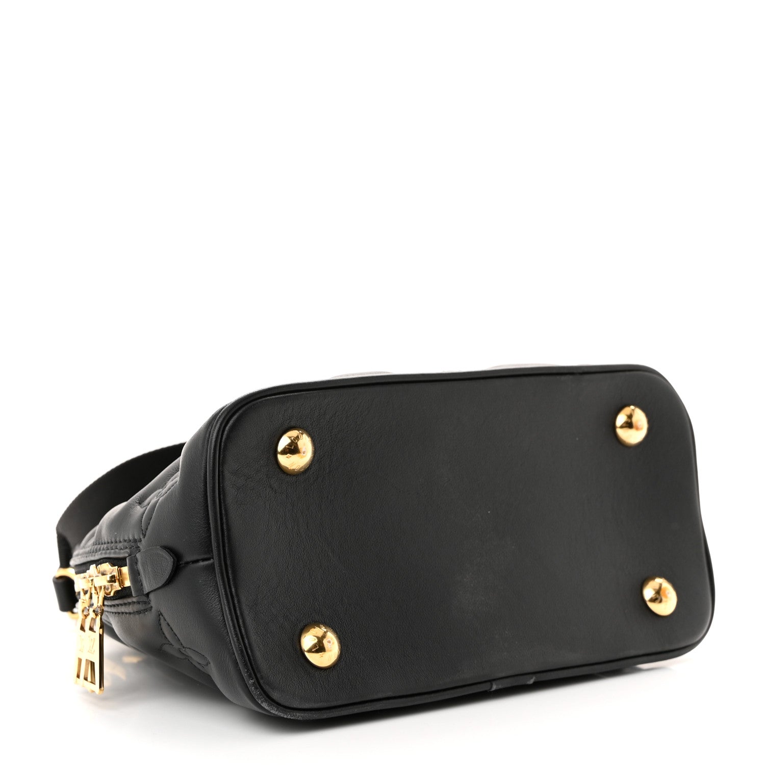 Louis Vuitton Calfskin Bubblegram Alma BB Black 4 of 9