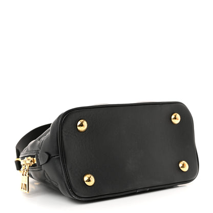 Louis Vuitton Calfskin Bubblegram Alma BB Black 4 of 9