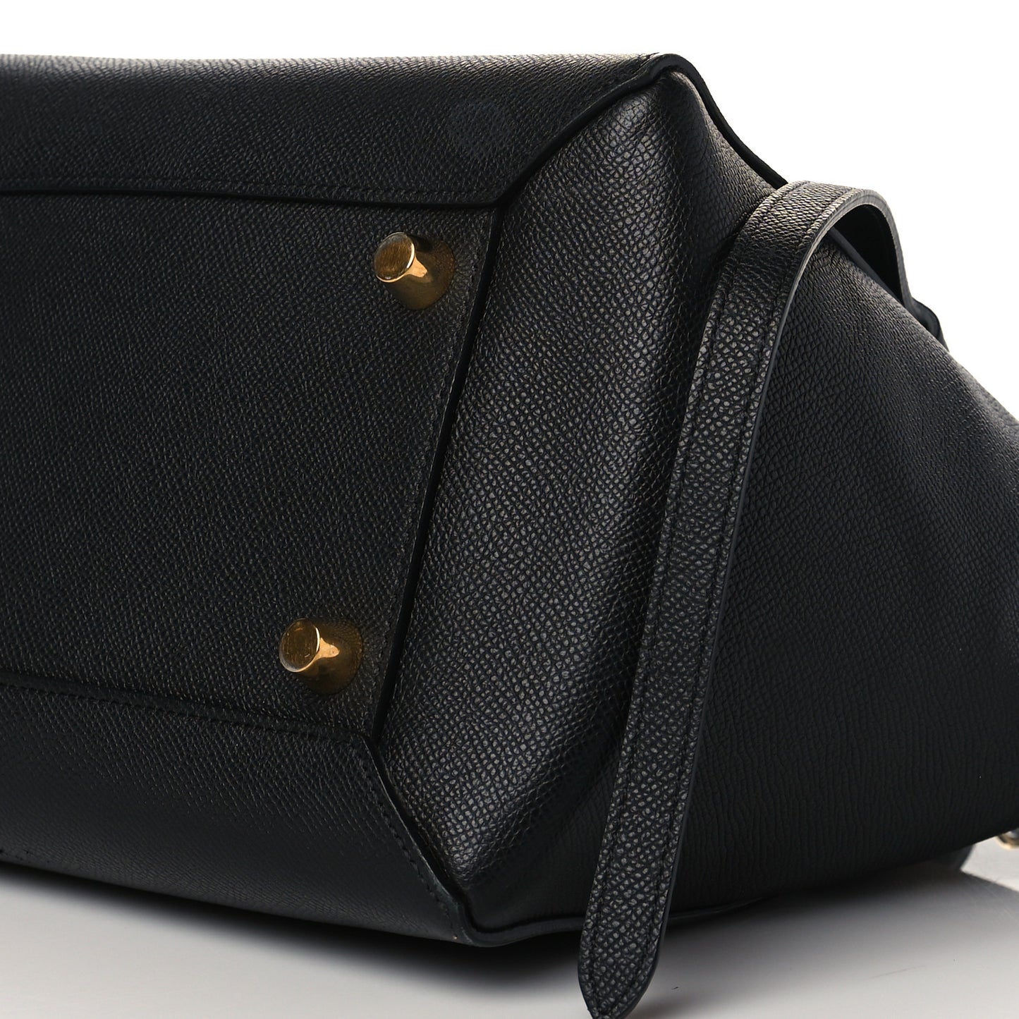 Grained Calfskin Mini Belt Bag Black