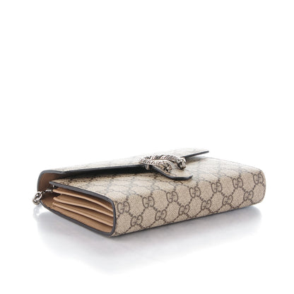 Gucci GG Supreme Monogram Mini Dionysus Chain Wallet Beige Taupe 4 of 7