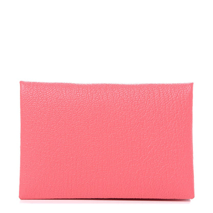Hermes Chevre Mysore Calvi Card Case Rose Lipstick 1 of 7