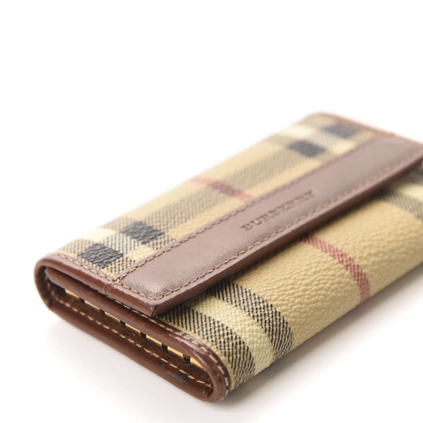 House Check 6 Key Holder Case Brown