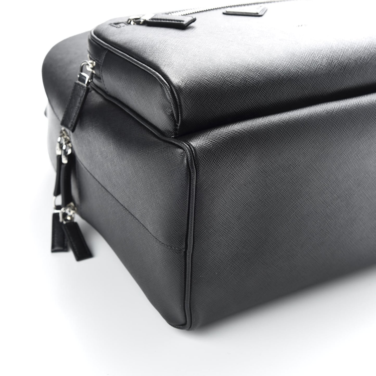 Saffiano Travel Backpack Black