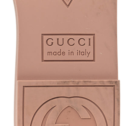 Gucci Rubber Interlocking G Womens Slide Sandals 36 Light Beige 7 of 10