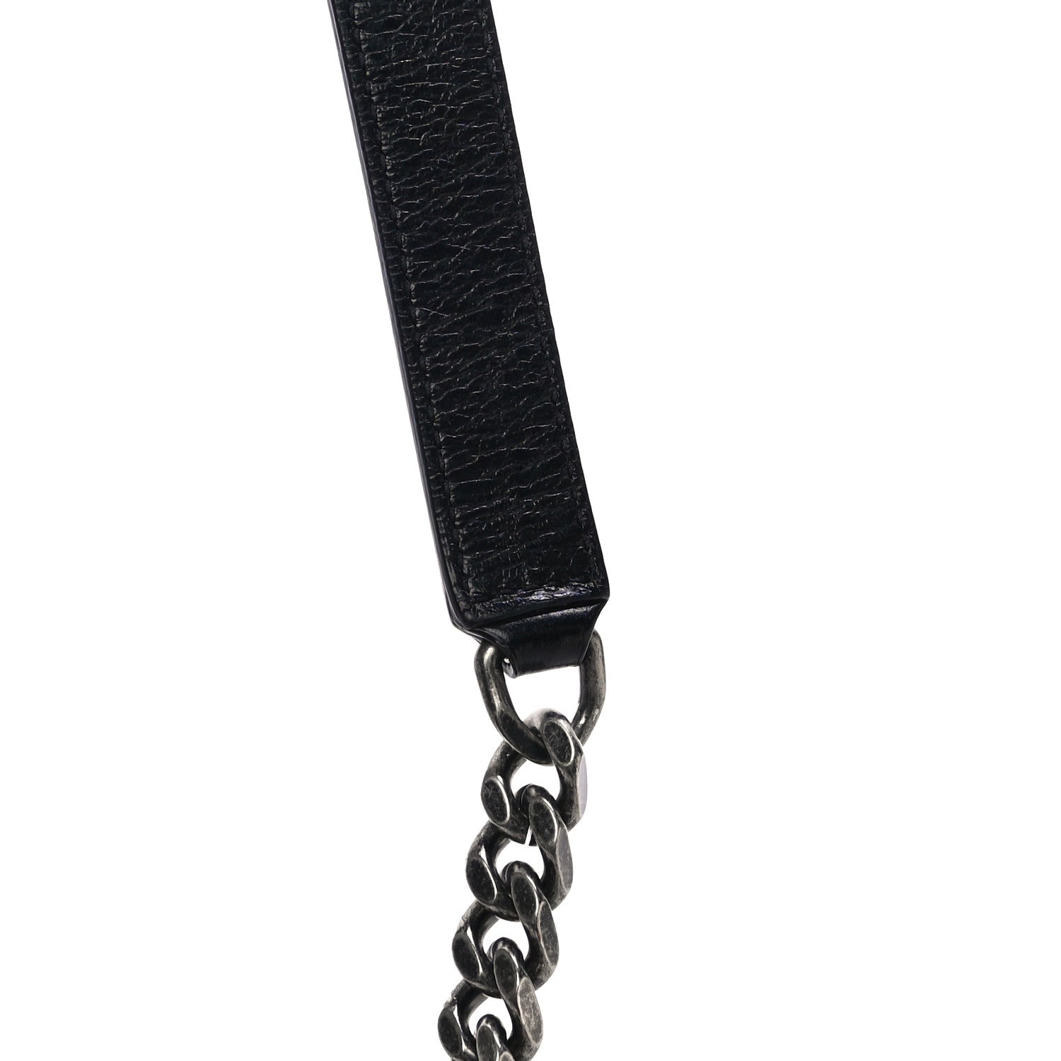 Saint Laurent Crinkled Calfskin Matelasse Monogram Medium Niki Chain Satchel Black 13 of 15
