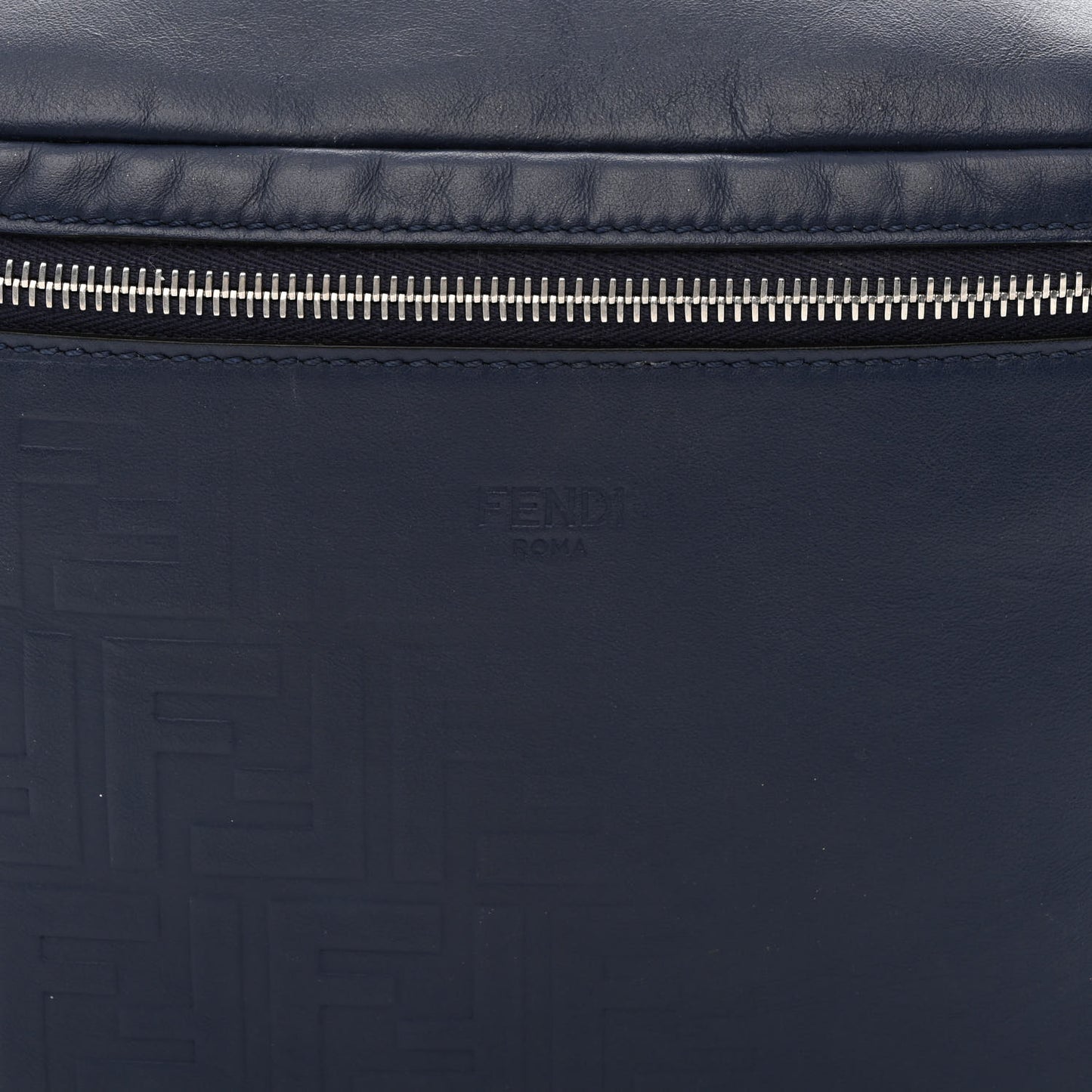 Vitello Grace FF Gradient Embossed Belt Bag Blueberry
